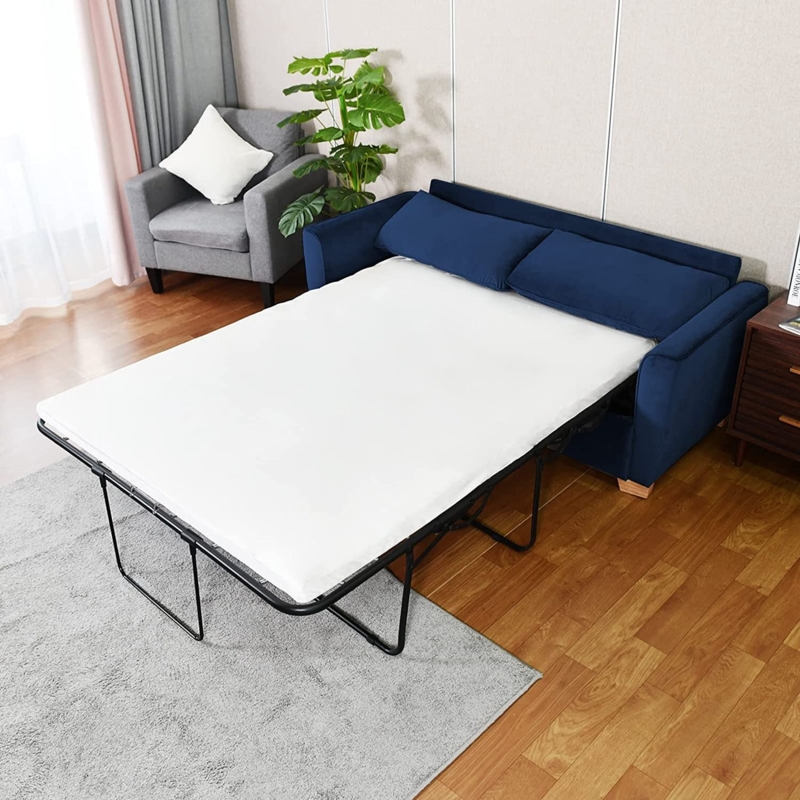 Pull-Out Sofa Bed with Built-In Mattress
