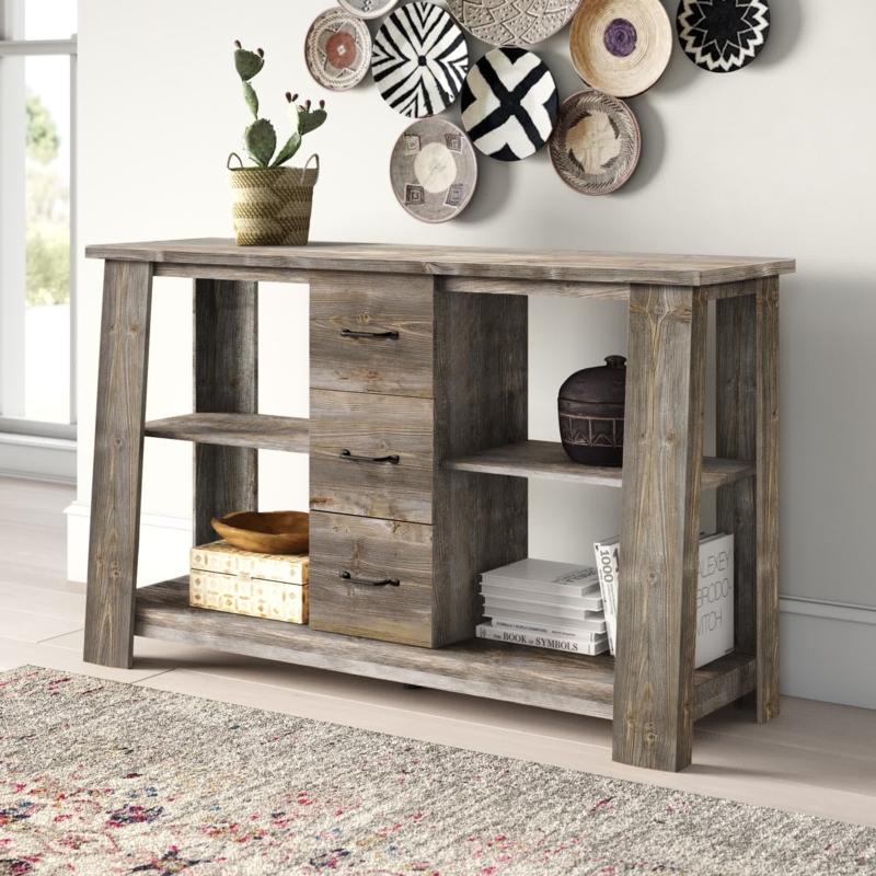 Rustic-Inspired TV Stand with Storage