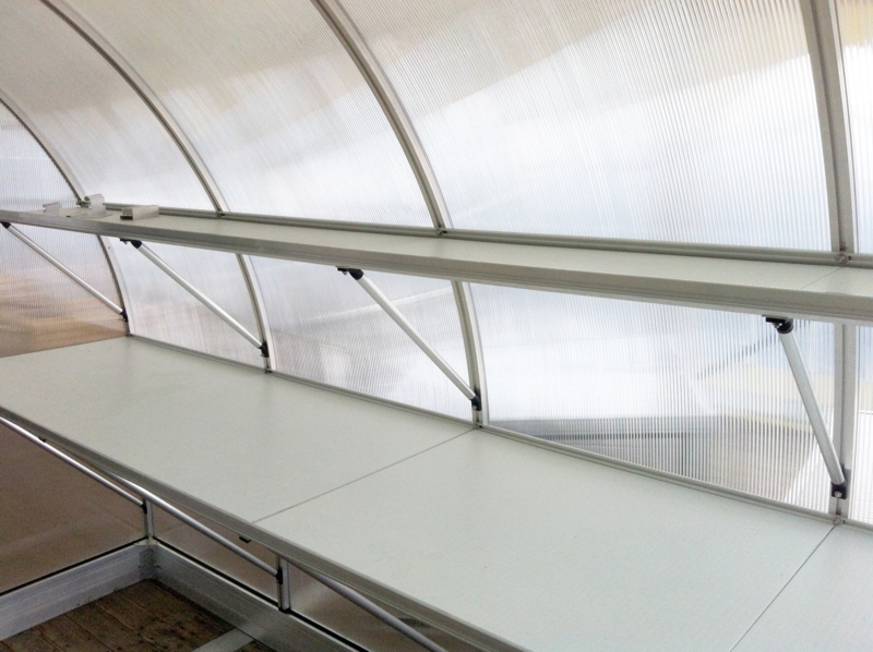 Two-Layer Suspended Greenhouse Shelf