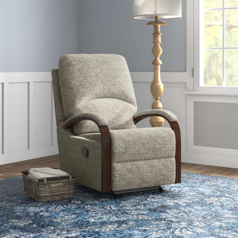 Rocking Recliner with Padded Backrest