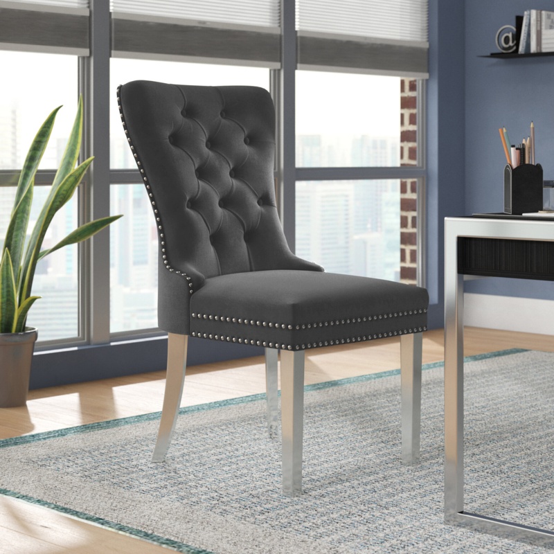 Rosado Tufted Velvet Side Chair