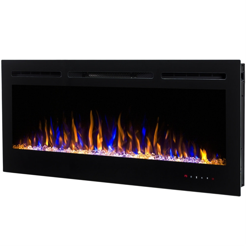 Multi-Colored 36" Crystal Fireplace
