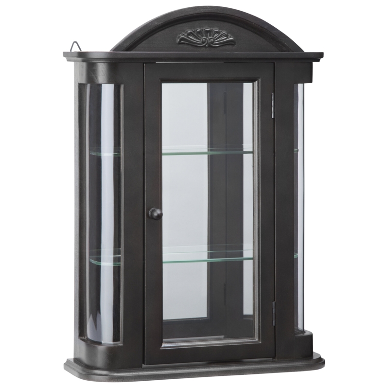 Classical Collectors' Wall Cabinet with Glass Door