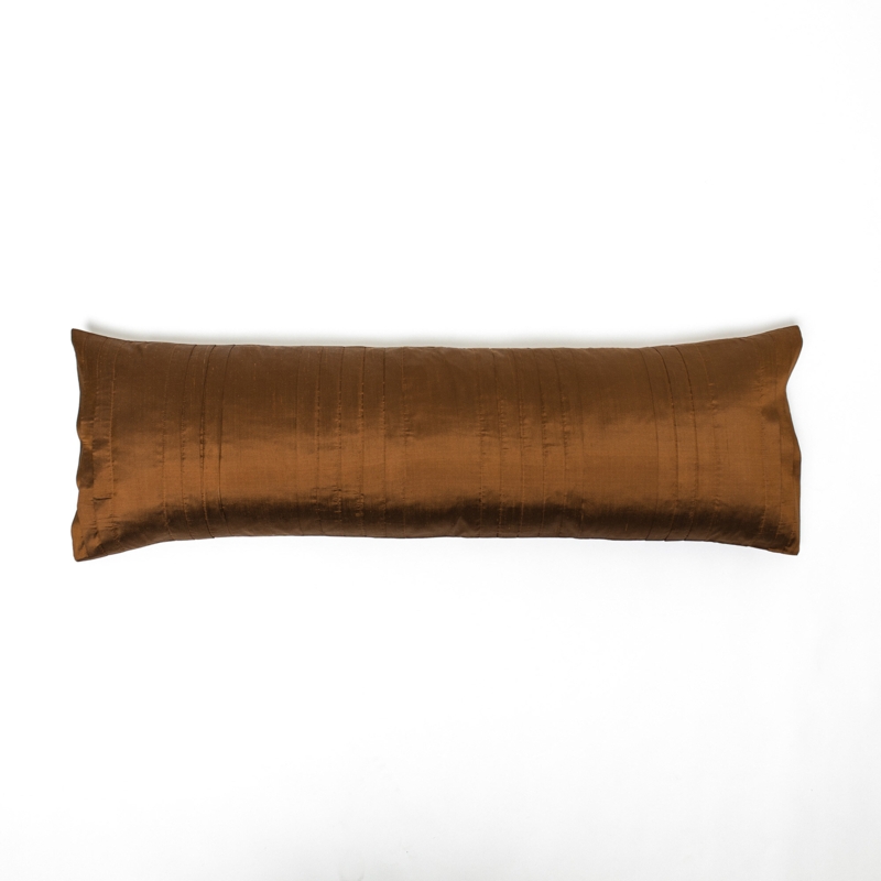 Extra-Long Dupioni Silk Bolster Pillow