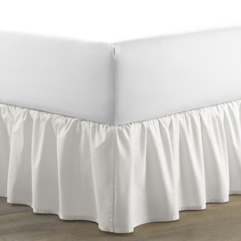 Ruffled Solid Bed Skirt 100% Cotton