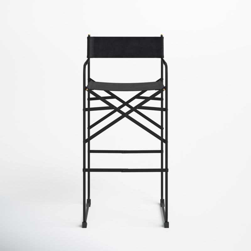 Collapsible Leather Director's Stool
