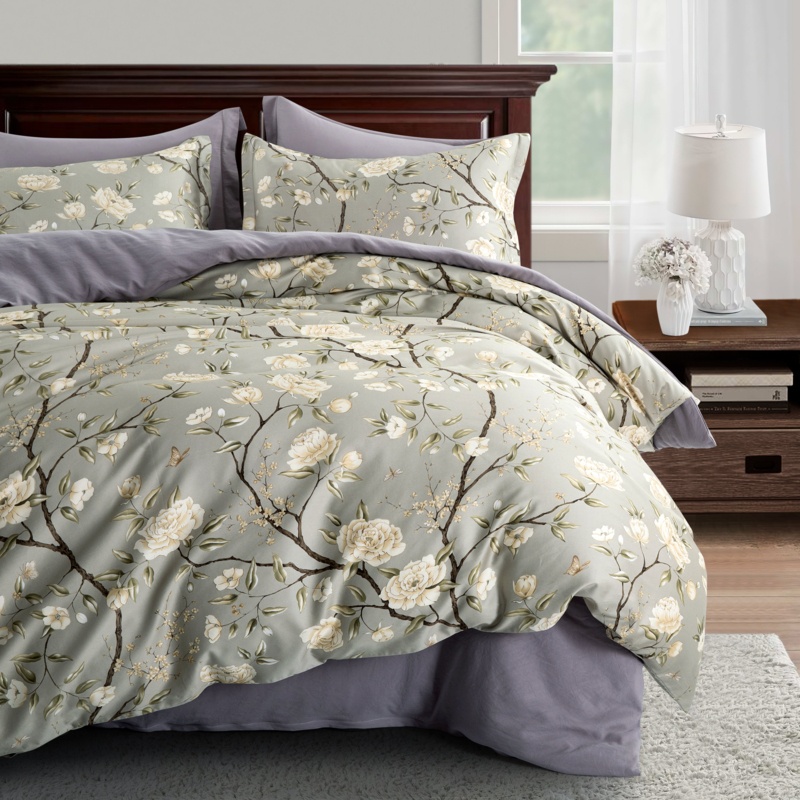 Sana 100% Cotton Sateen Duvet Cover Set