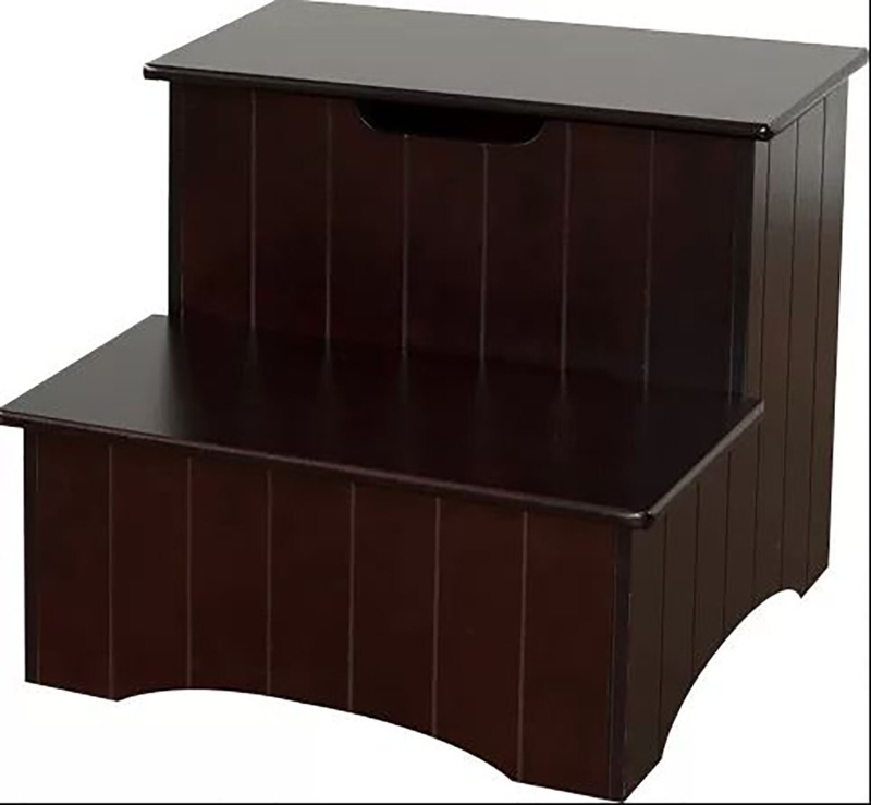 Sandro 2-Step Manufactured Wood Storage Step Stool with 250 Ib. Load Capacity