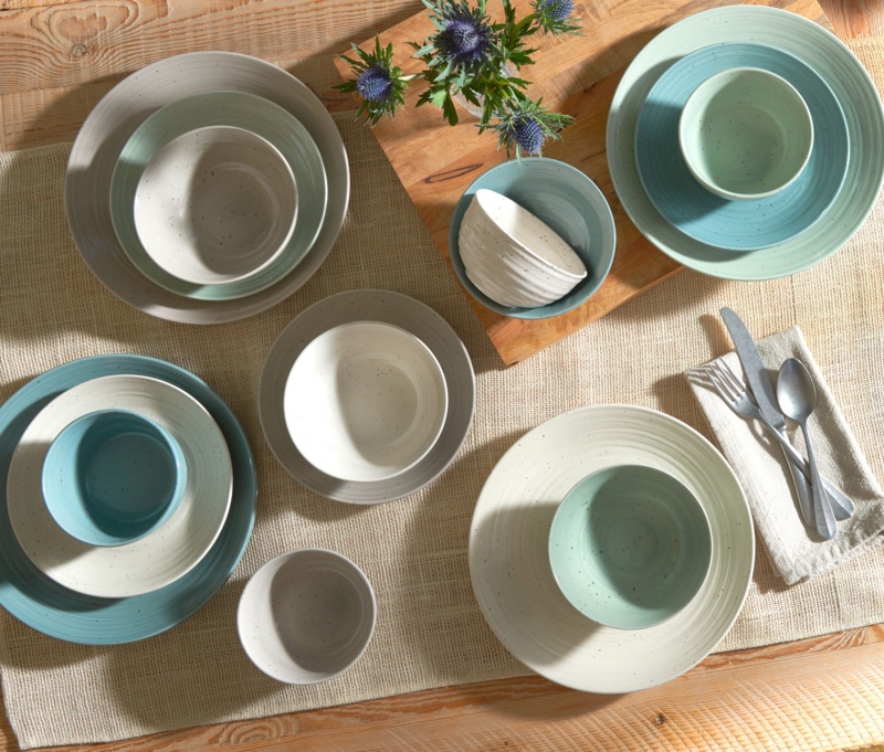 Sango Siterra Handmade Stoneware Dinnerware Set - Service for 4