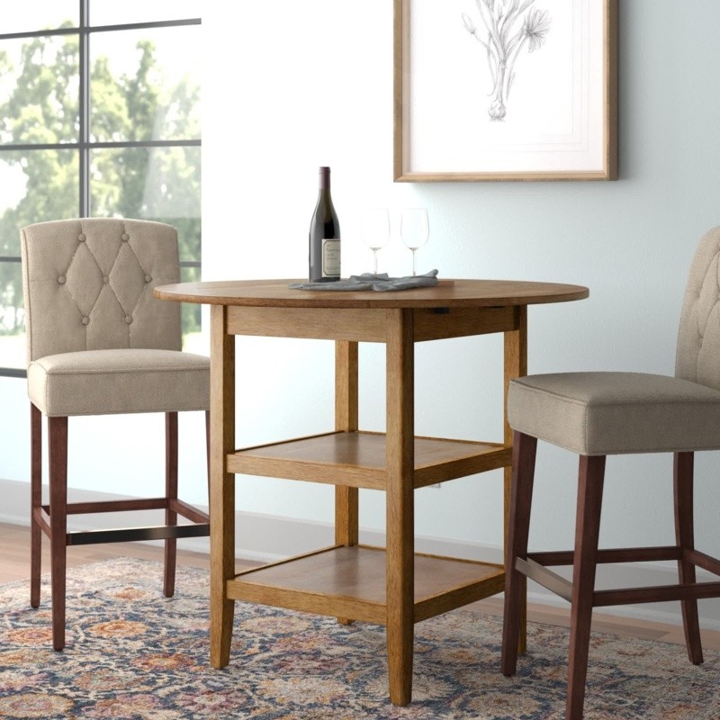 Sariyah Counter Height Drop Leaf Dining Table