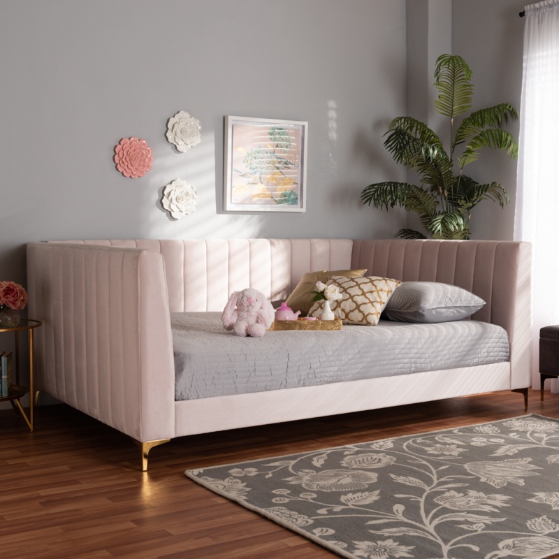 Glam Daybed with Vertical Channel Tufting