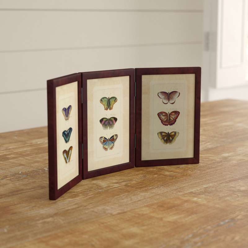 Three-Panel Folding Picture Frame