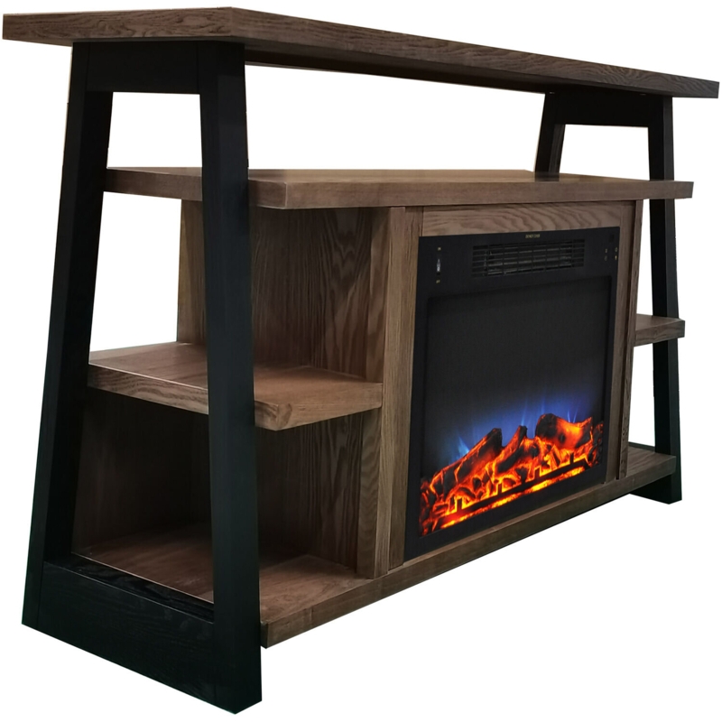 Industrial Electric Fireplace Mantel