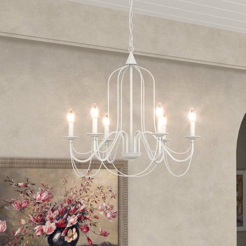 6-Light Classic Chandelier with Adjustable Chain