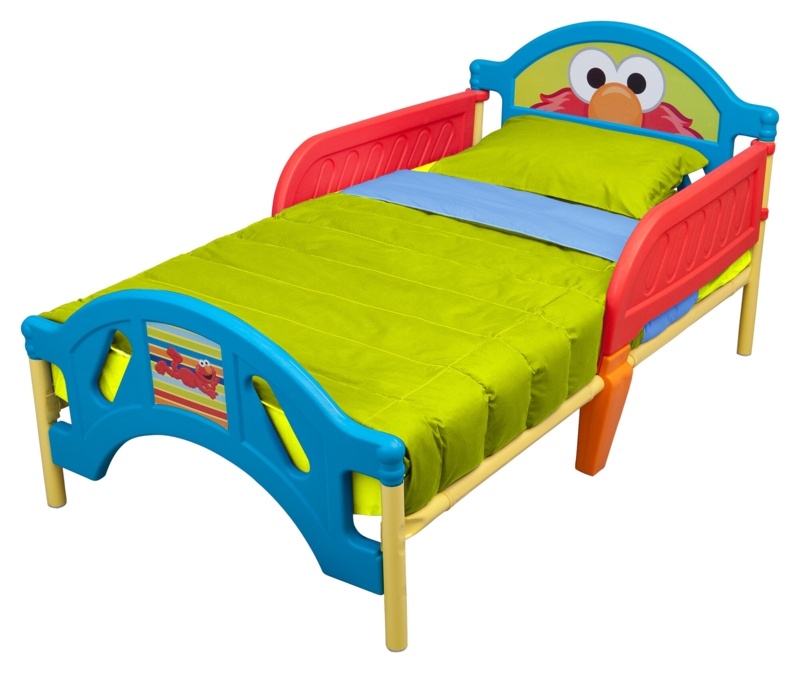 Toddler Bed with Sesame Street Design