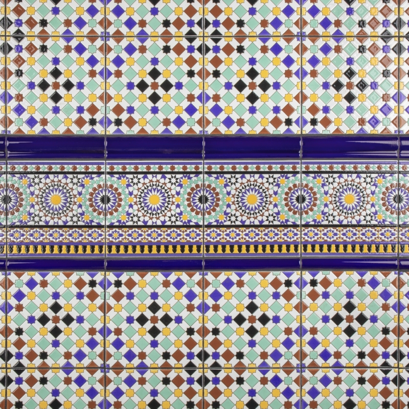Middle Eastern Inspired Geometric Wall Tile