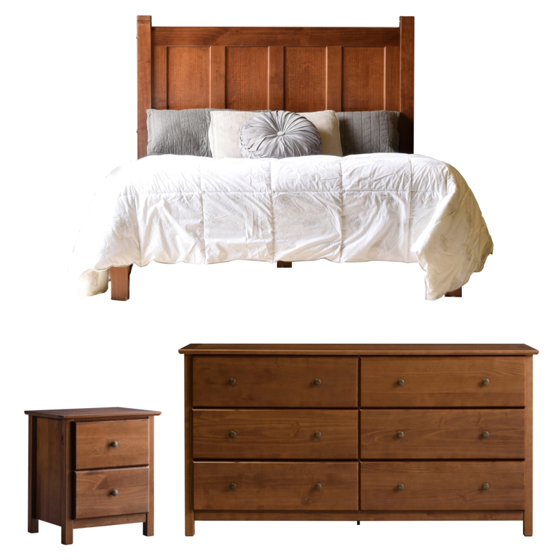 Configurable Solid Pine Bedroom Set