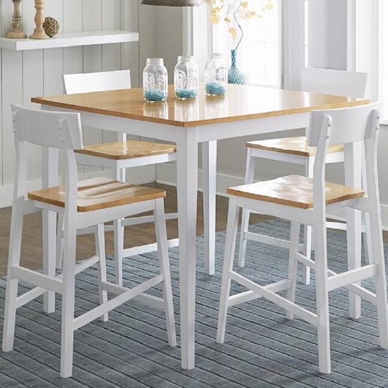 Square Counter Table Set with Side Chairs