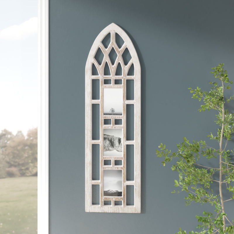 Cathedral Window-Inspired Wood Picture Frame