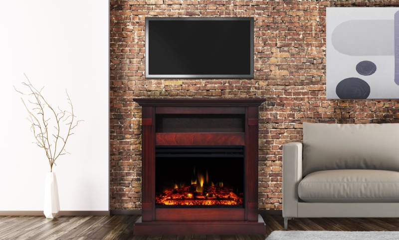 Sienna 33.9'' W Electric Fireplace