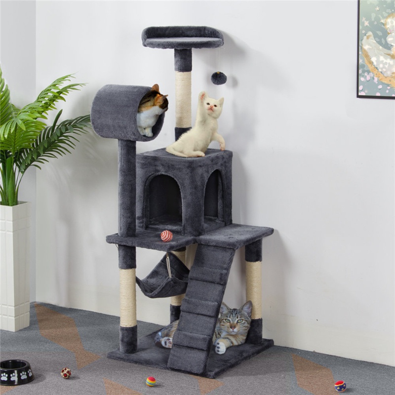 Multi-Level Cat Tree Tower with Toys