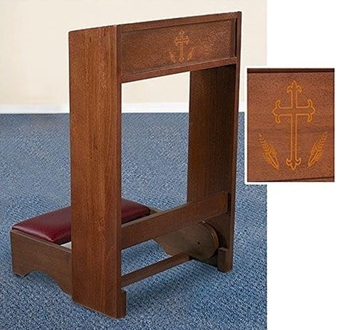 Silk Screened Prayer Bench For Home 