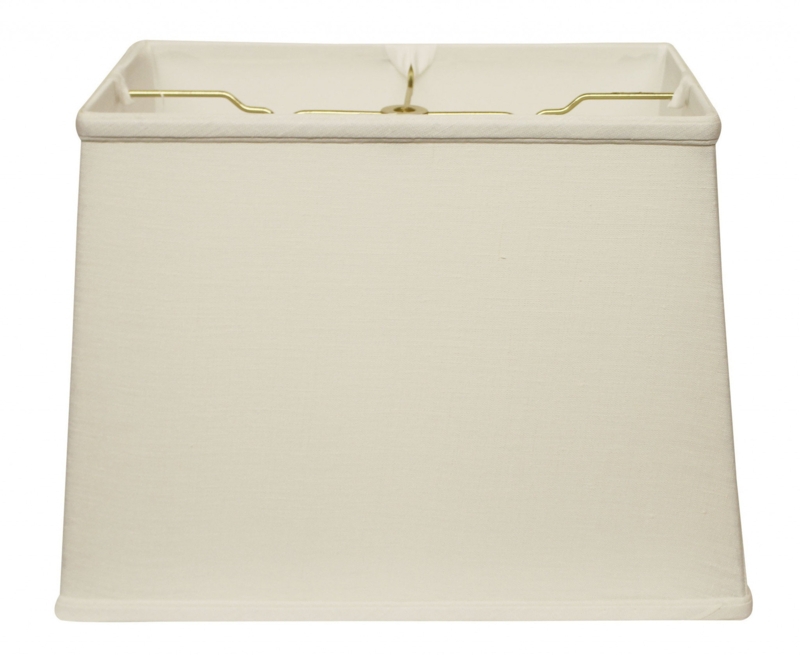 18" Pale Brown Throwback Rectangle Linen Lampshade