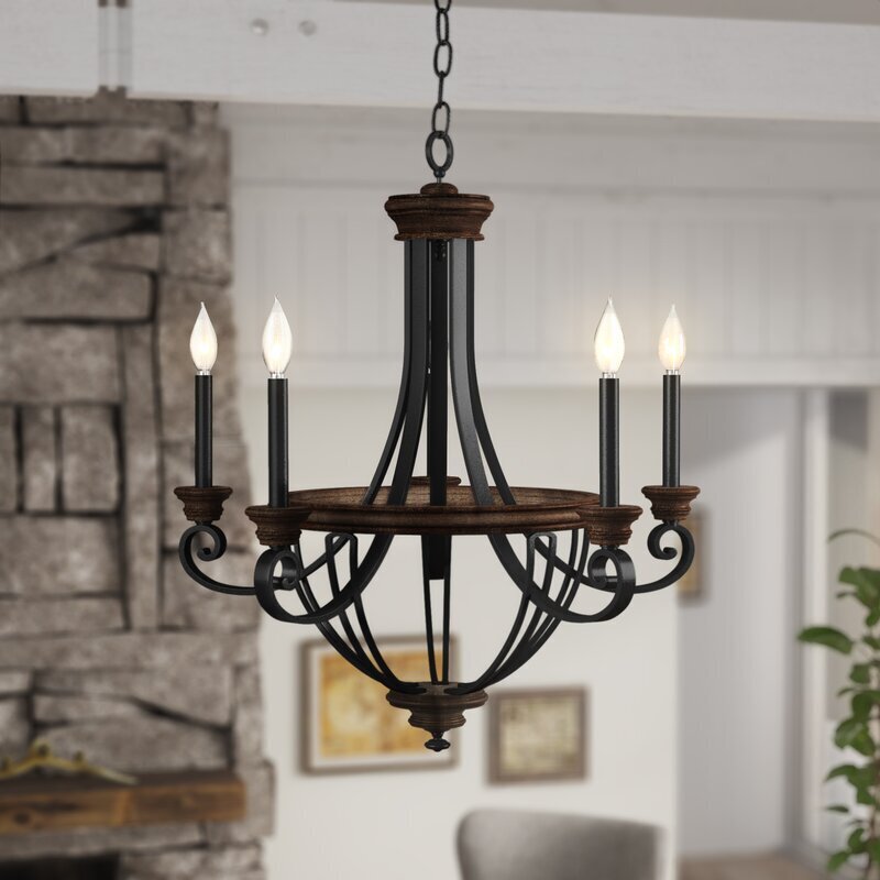 Simple traditional Gothic style chandelier