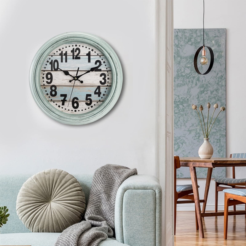 Round Classic Wall Clock with HD Glass Dial