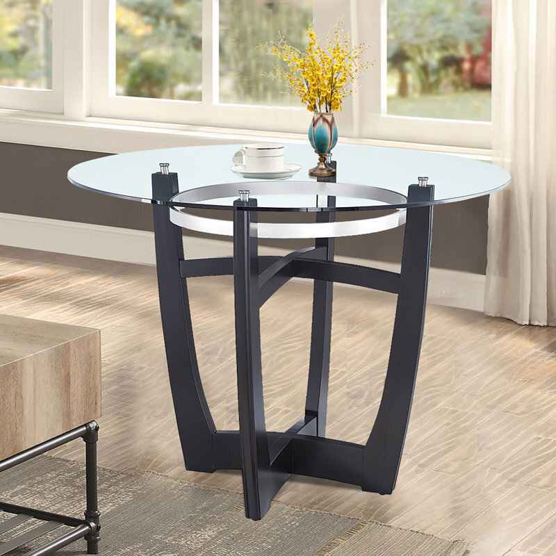 Sleek and modern unique table bases for glass tops