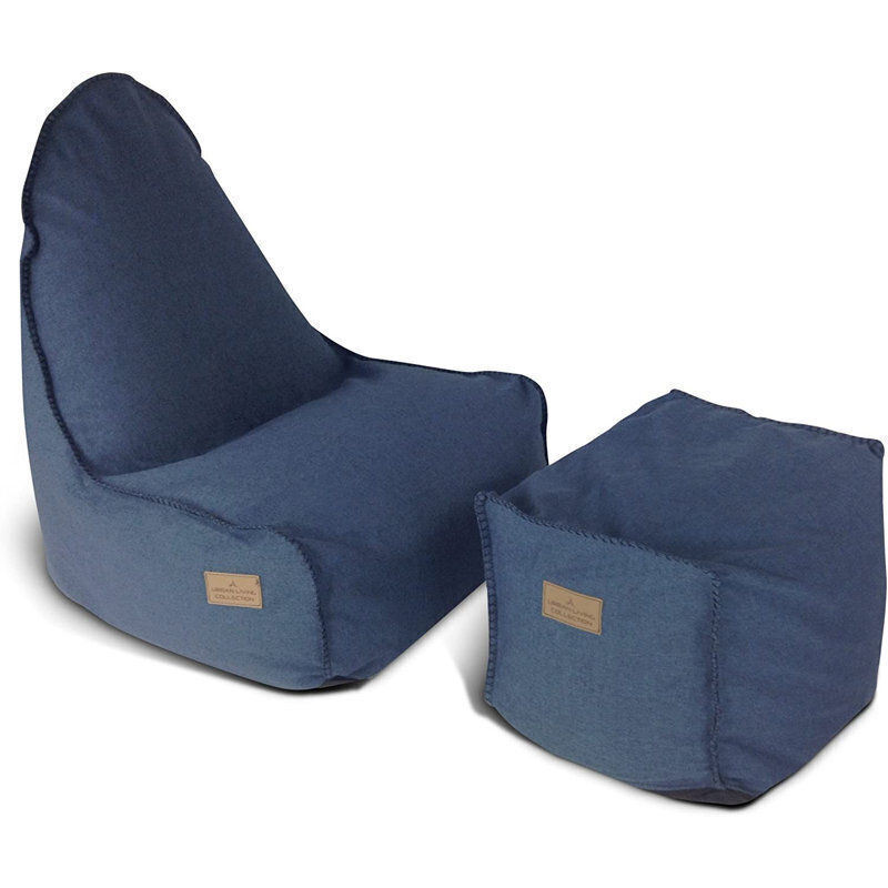 Sleek, Stylish Ergonomic Seat and Ottoman Set
