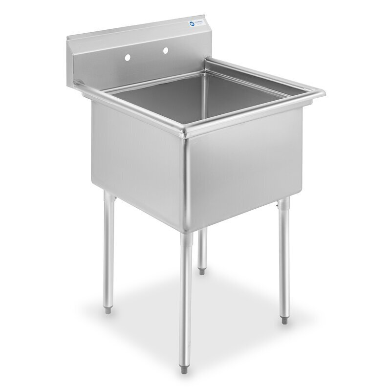 Small Freestanding Stainless Steel Utility Sink