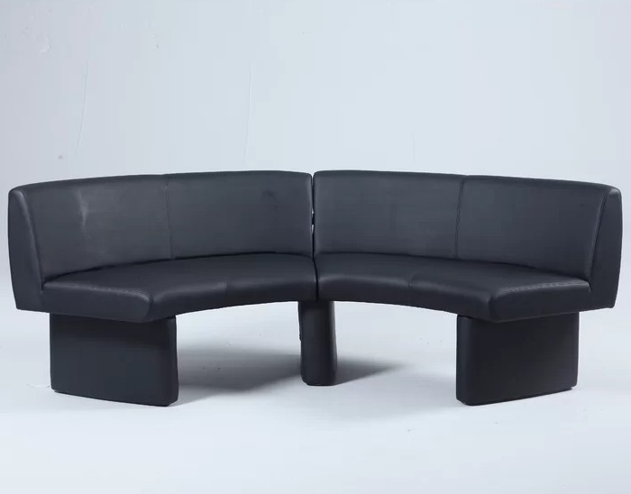 Smooth Modern Curved Sectional