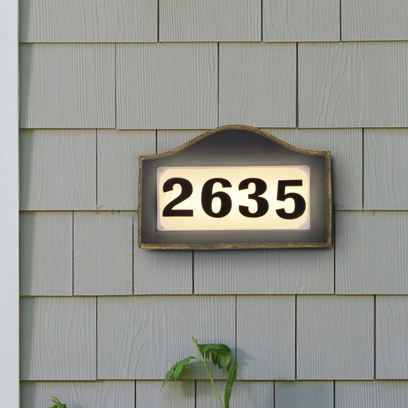 Address Plaque for LED Backlit Numbers