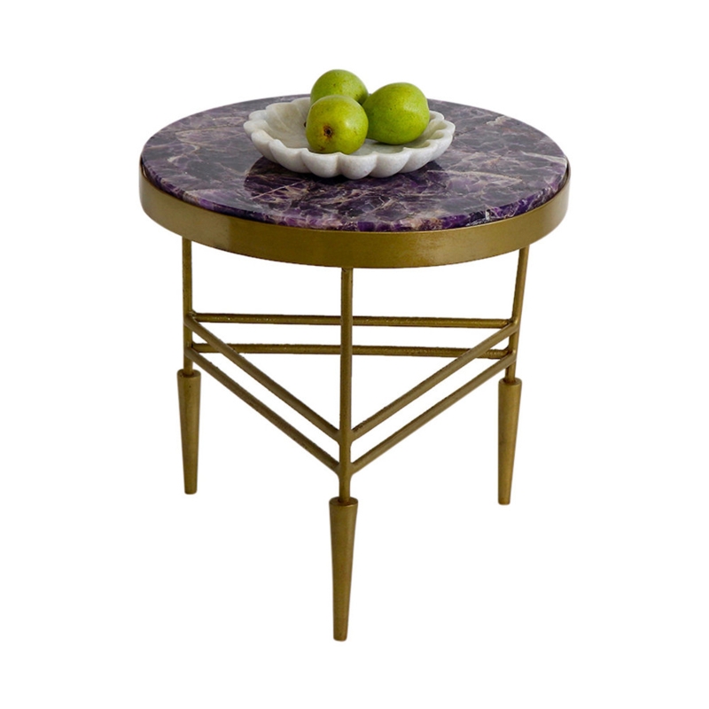 Amethyst Top Accent Table