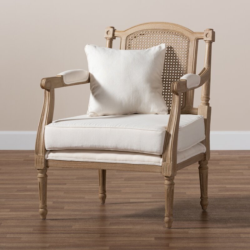 Solid Wood French Armchair 
