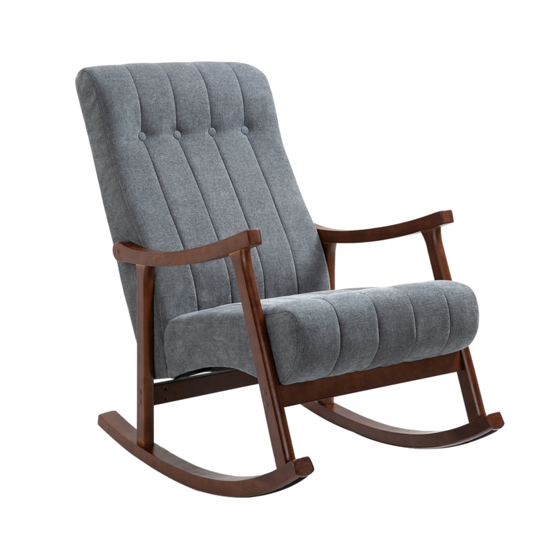 Comfortable High-Back Rocking Chair