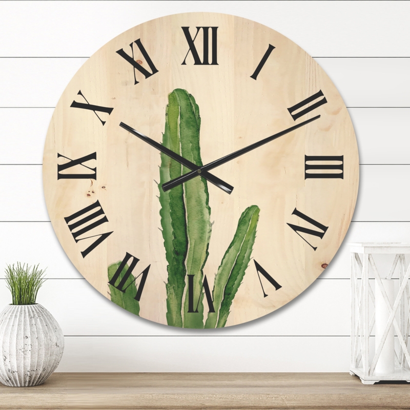 Natural Grain Wood Wall Clock