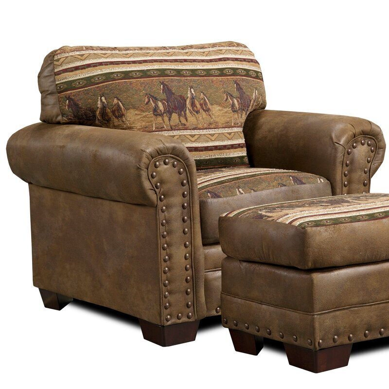 Southwestern Chair with Thick Cushioning