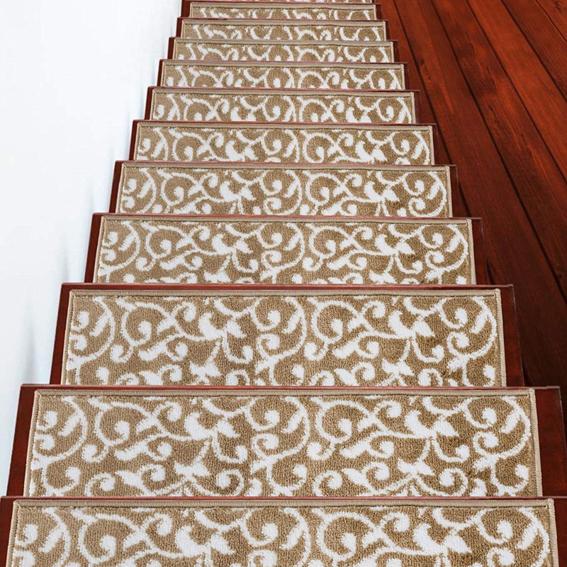 Soft Carpet Stair Treads with Non-Skid Backing