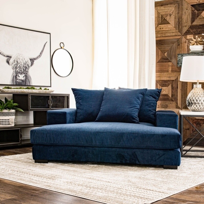 ST James 63" W Polyester Chair and a Half
