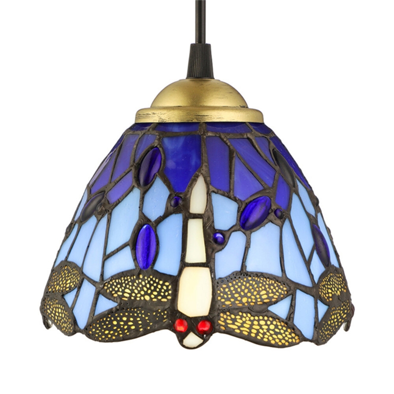 Tiffany Style Dragonfly Pendant Light