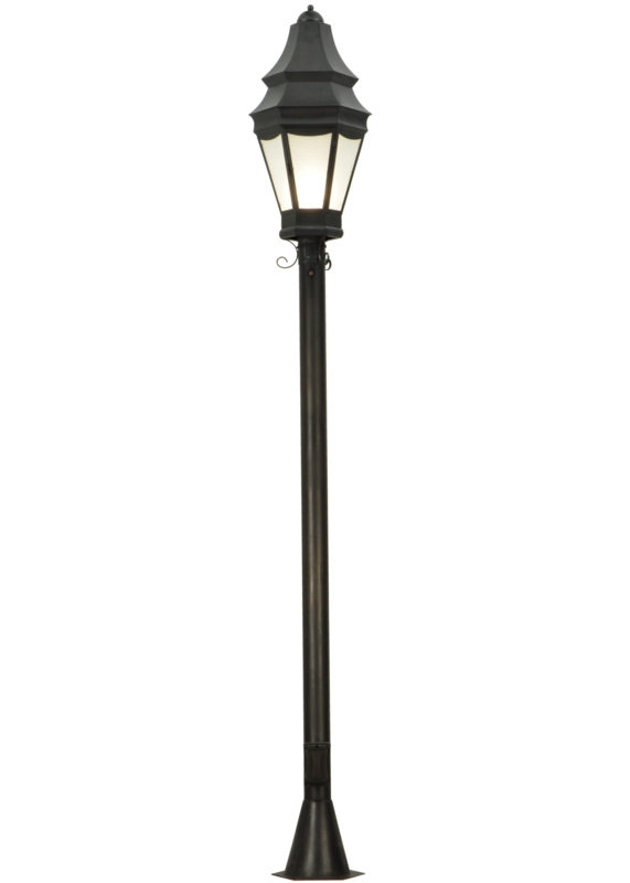 Georgian-Style Outdoor Copper Street Lamp