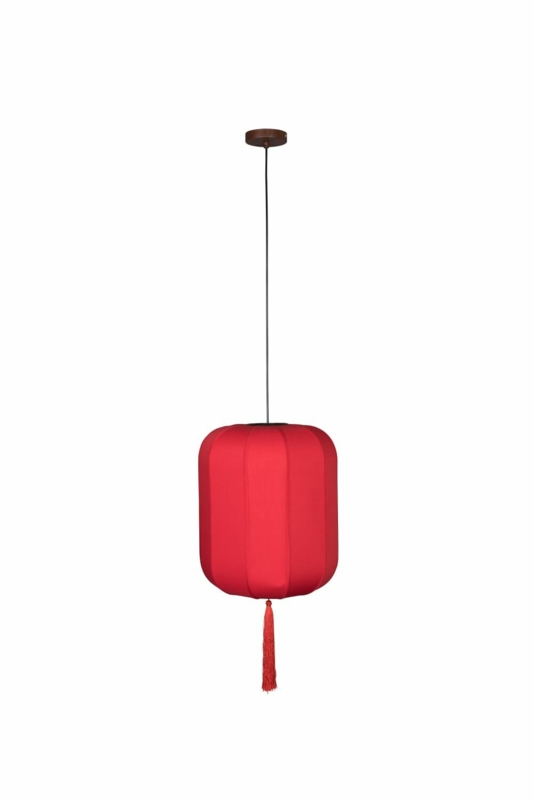 Chinese Lantern-Inspired Pendant Lamp