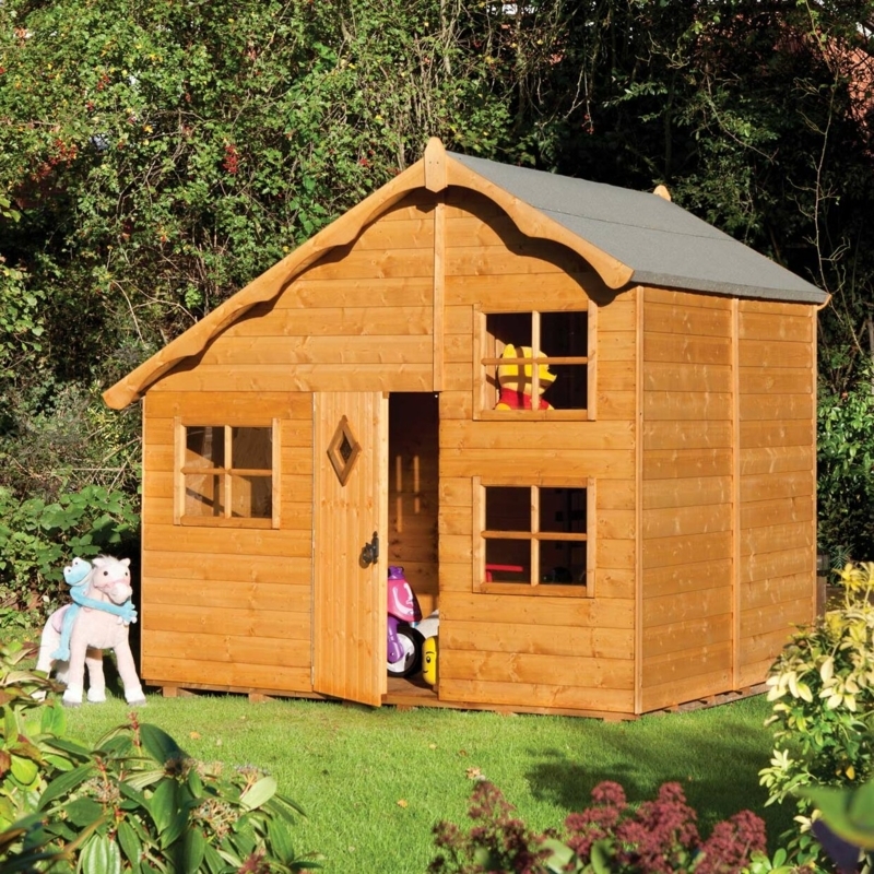 Solid Wood Adventure Playhouse with Loft