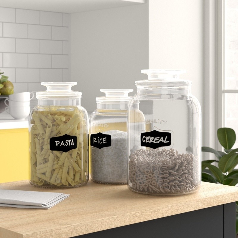 Sybil 3 Piece Kitchen Canister Set
