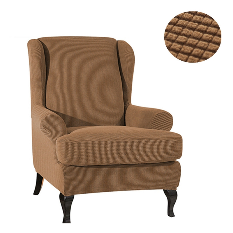 Wingback Chair Slipcover Set