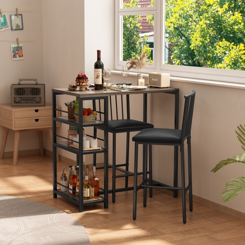 Tabiatha 2 - Person Counter Height Breakfast Nook Dining Set