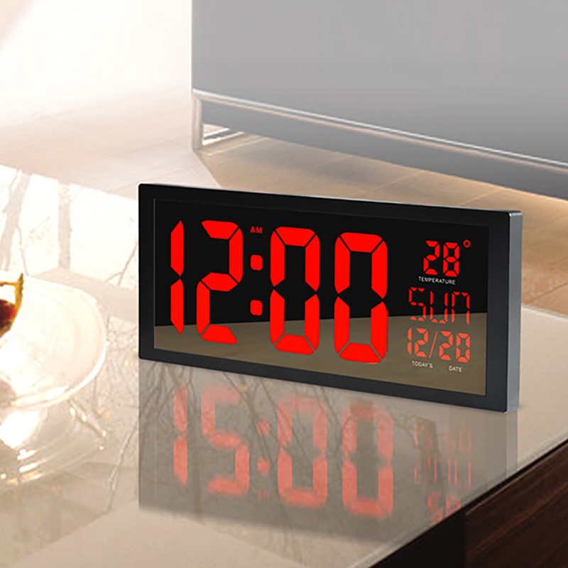 LED Ultra-Thin Wall Clock with Large Numbers