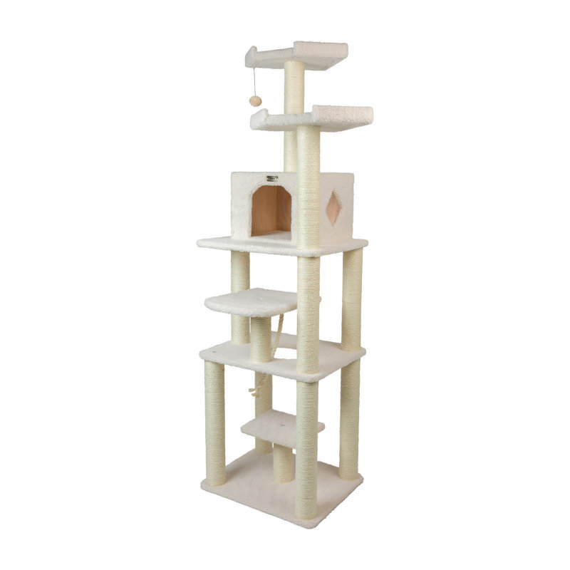 Tall and compact cat tree for large cat